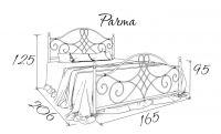 Металлическая кровать Parma (Парма)