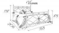 Металлическая кровать Vicenza (Виченца)
